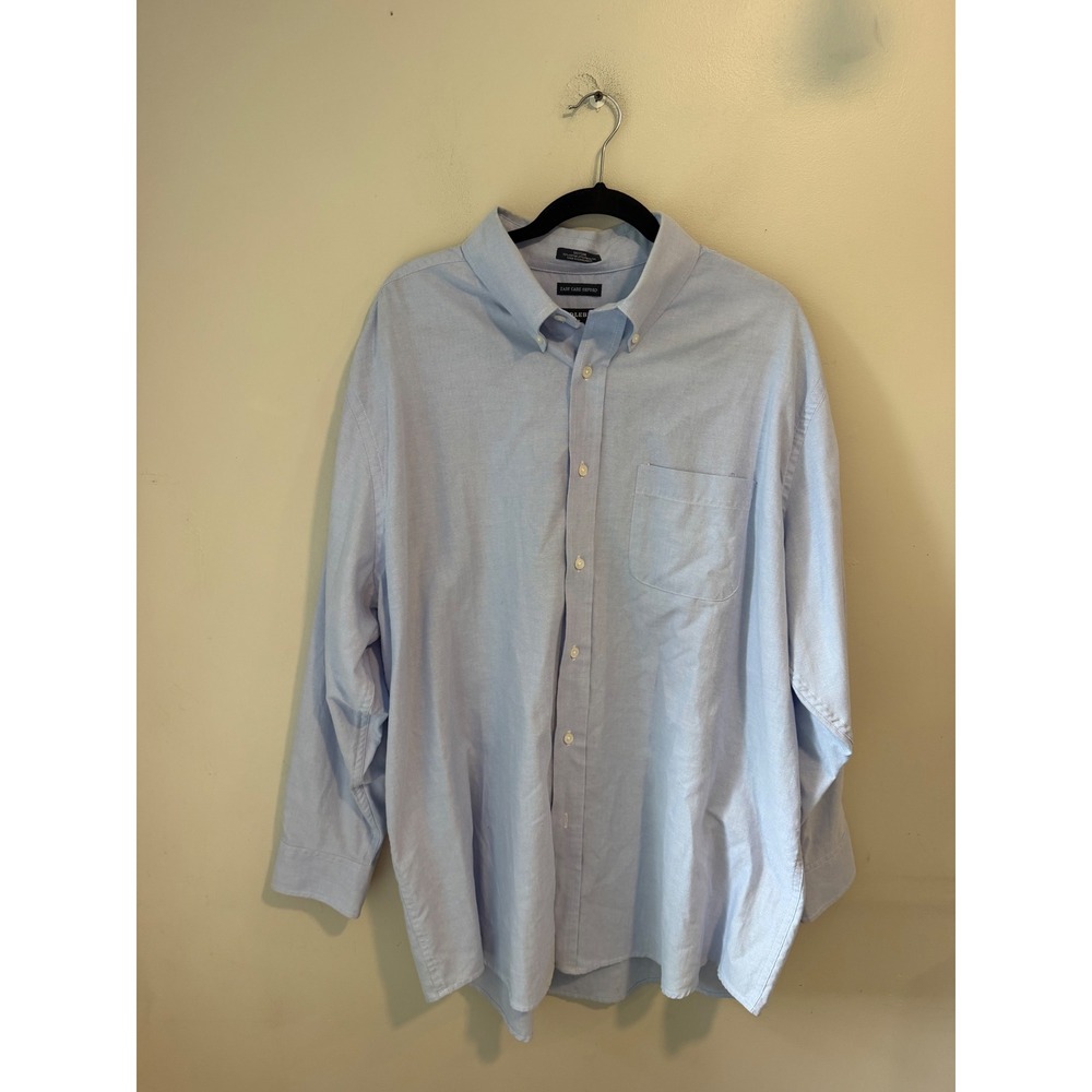 Saddlebred Mens Easy Care Oxford Shirt Light Blue Long Sleeve 18 34/35 2981